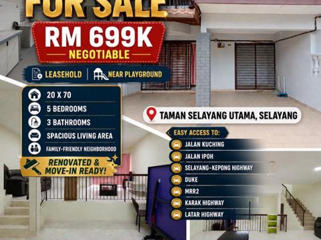 Terraced House for sale in Selayang, Selangor