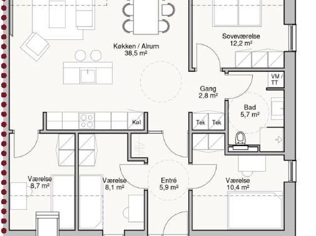 Villa til leje i Uldum, Århus
