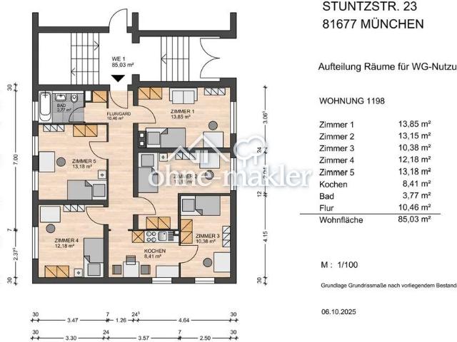 Apartment mieten in Bogenhausen, München