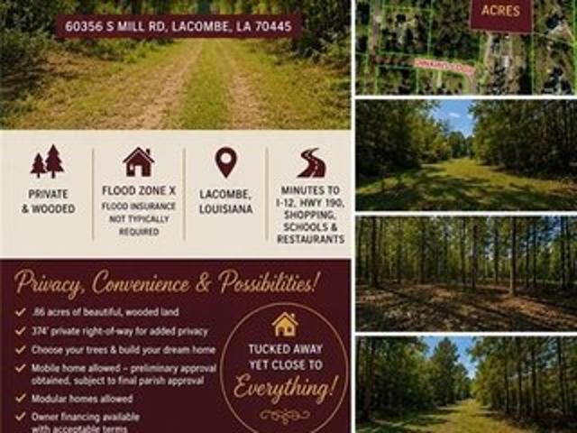 Land for sale in Lacombe, Louisiana