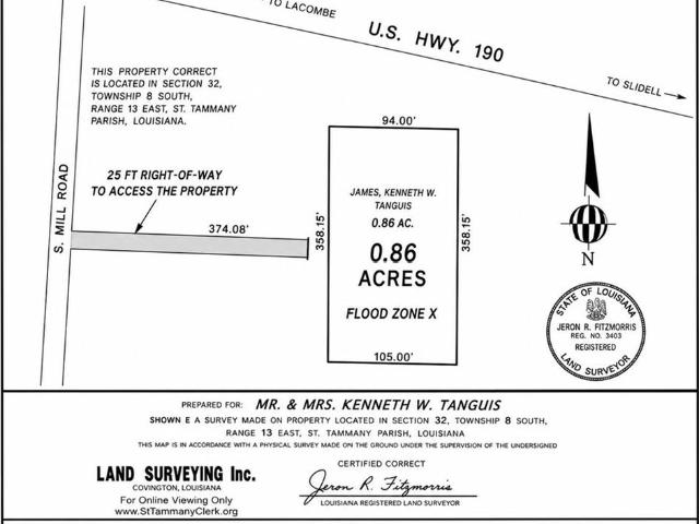 Land for sale in Lacombe, Louisiana