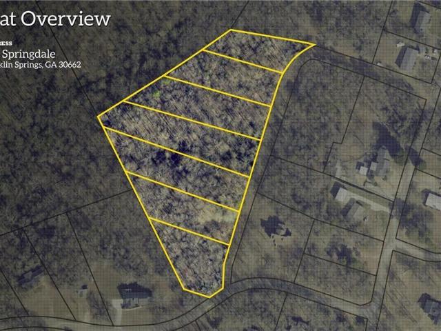 Land for sale in Franklin Springs, Georgia
