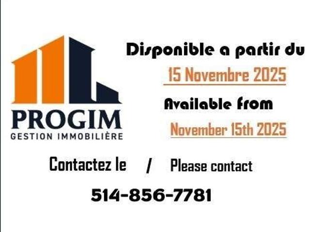 Apartment for rent in St. Leonard's, Quebec