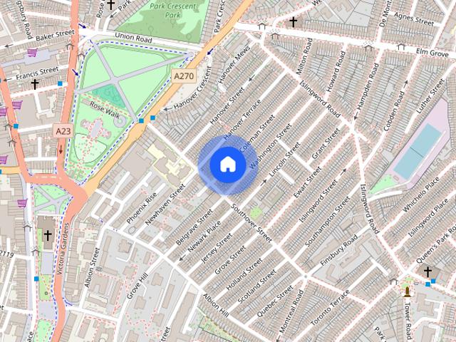 Townhouse for rent in Queen's Park, Brighton & Hove