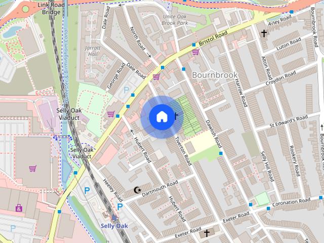 Townhouse for rent in Bournbrook, West Midlands