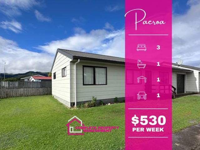 Apartment for rent in Paeroa, Hauraki District