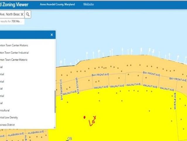 Land for sale in North Beach, Maryland