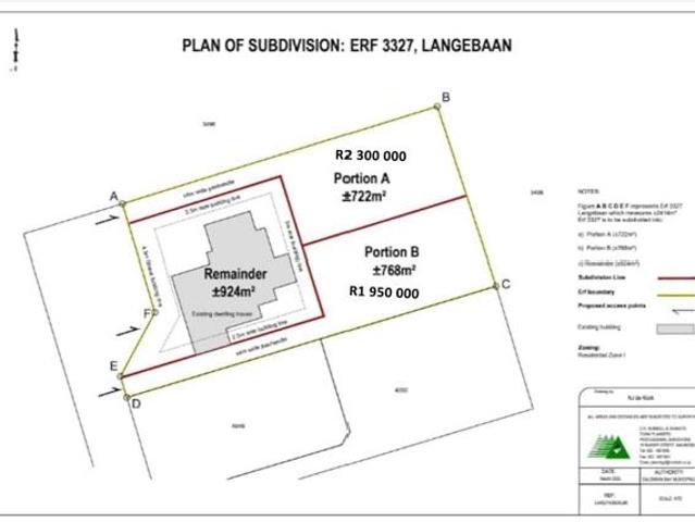 Land for sale in West Coast Village, City of Cape Town