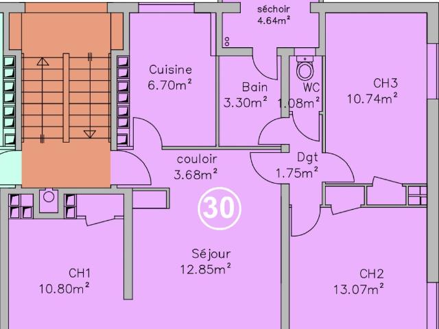 Appartement vente à Castéra, Mourenx
