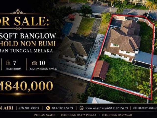 Bungalow for sale in Durian Tunggal, Malaka