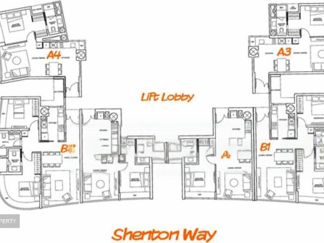 Apartment for sale in Shenton Way, 02 City, Business District