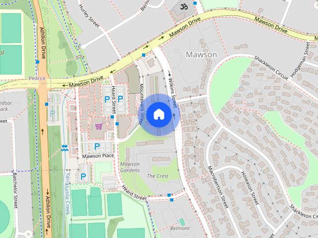 Apartment for rent in Mawson, District of Woden Valley