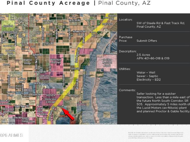 Land for sale in Coolidge, Arizona