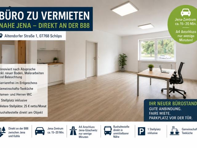 Büro mieten in Zwabitz, Bibra
