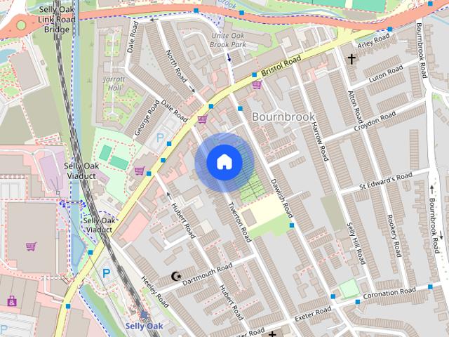 Townhouse for rent in Metchley, Birmingham