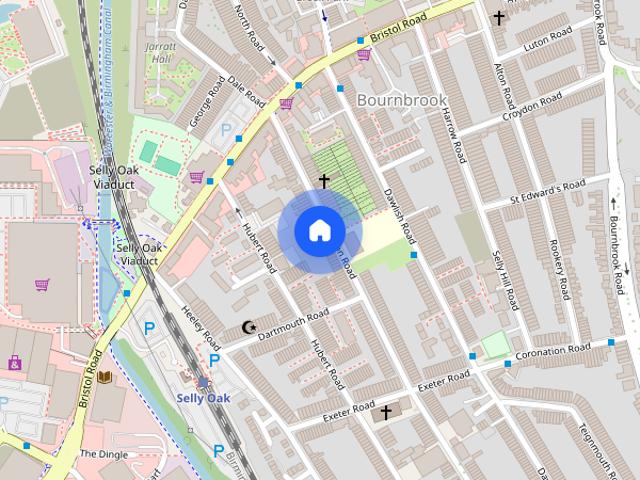 Townhouse for rent in Bournbrook, West Midlands