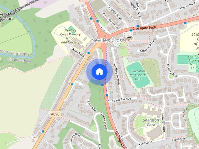 Townhouse for rent in Neville's Cross, Durham