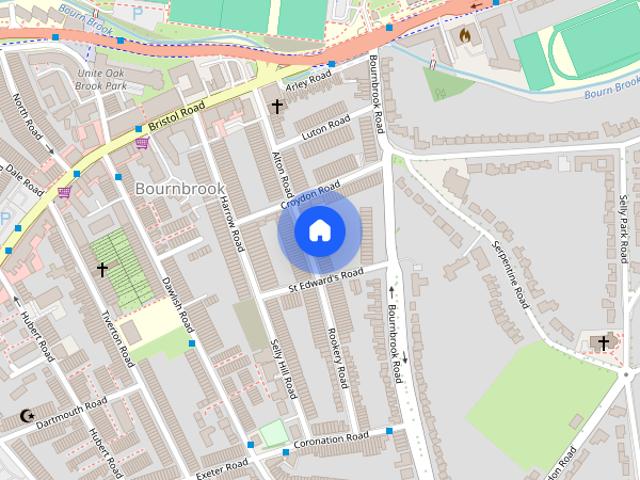 Townhouse for rent in Bournbrook, West Midlands