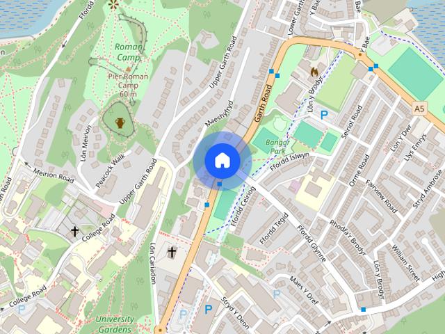 Townhouse for rent in Bangor, Wales