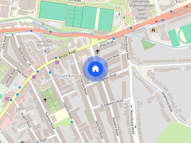 Townhouse for rent in Metchley, Birmingham