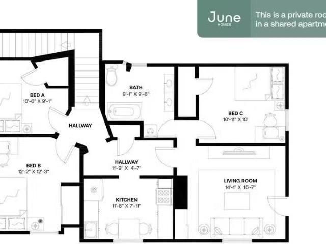Condo for rent in Oakland