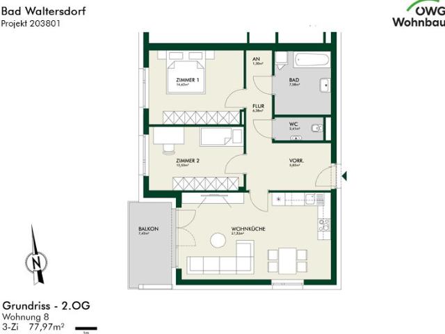 Apartment mieten in Bad Waltersdorf, Innere Stadt