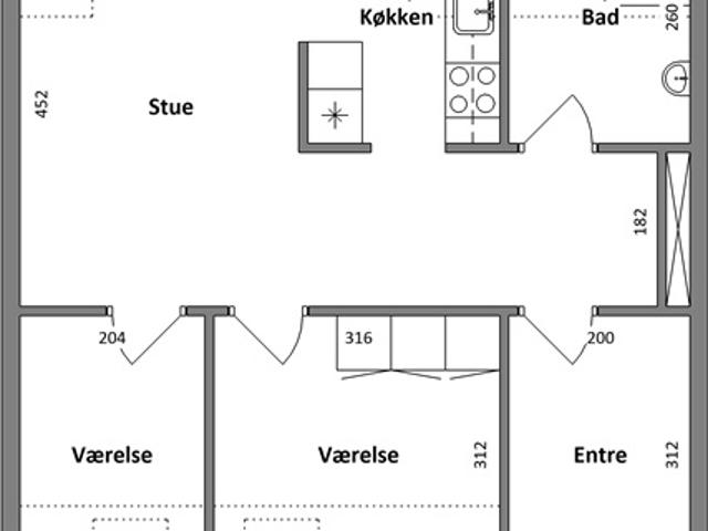 Lejlighed til leje i Viborg, Århus
