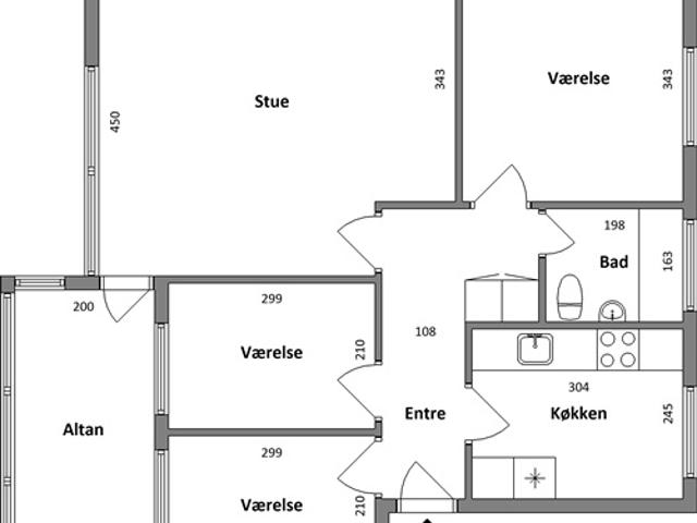 Lejlighed til leje i Skjern, Århus