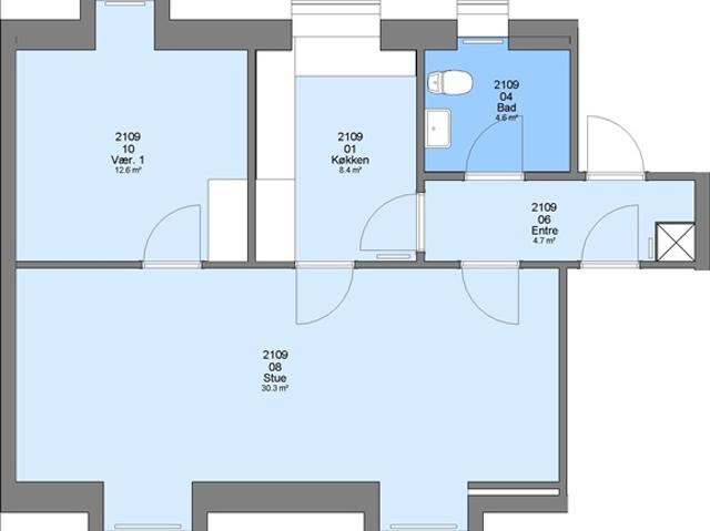 Lejlighed til leje i Ribe, Esbjerg