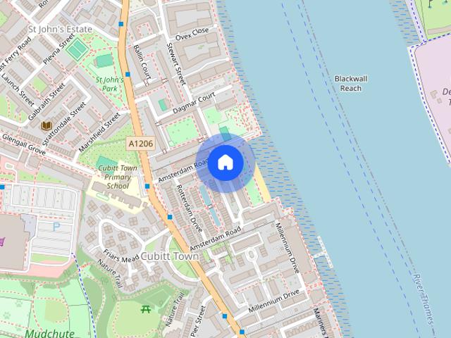 Apartment for rent in Cubitt Town, Greater London