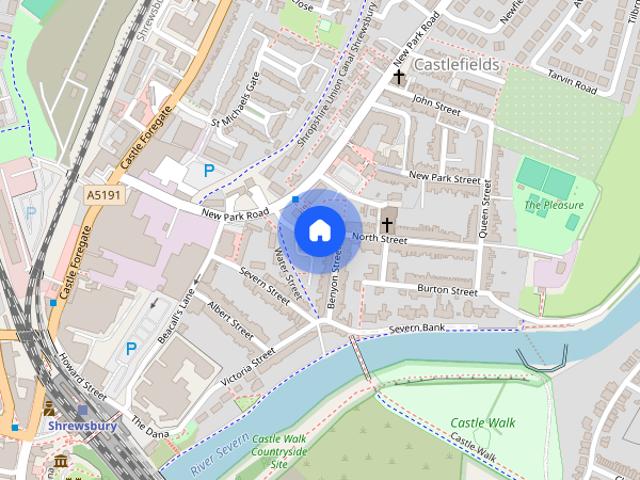 House for rent in Castlefields, Shrewsbury