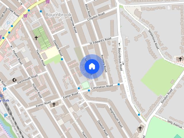 Townhouse for rent in Bournbrook, West Midlands