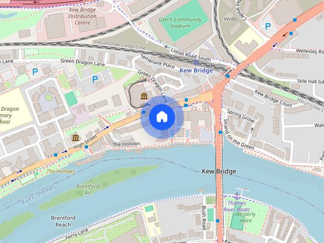 Apartment for rent in Strand-on-the-Green, Greater London