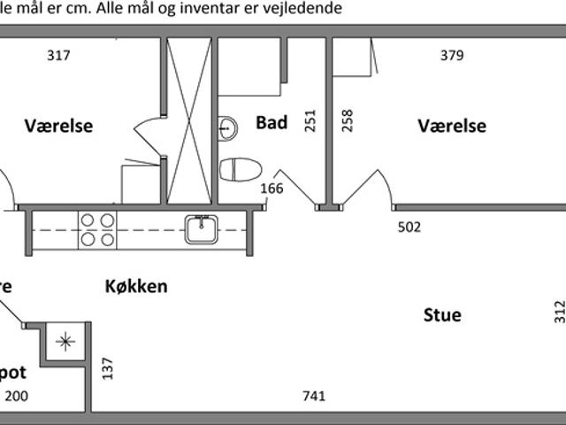 Lejlighed til leje i Horsens, Århus