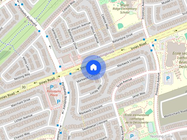 Townhouse for rent in Notting Gate, Ottawa