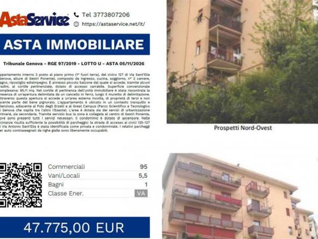 Appartamento in vendita a Sestri Ponente, Genova