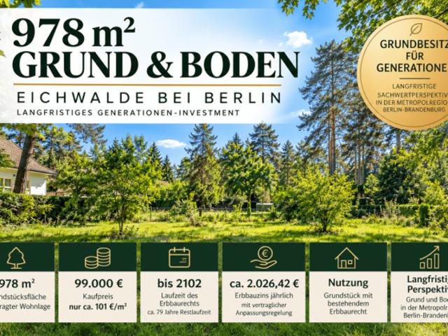Erdgeschosswohnung kaufen in Eichwalde, Dahme-Spreewald