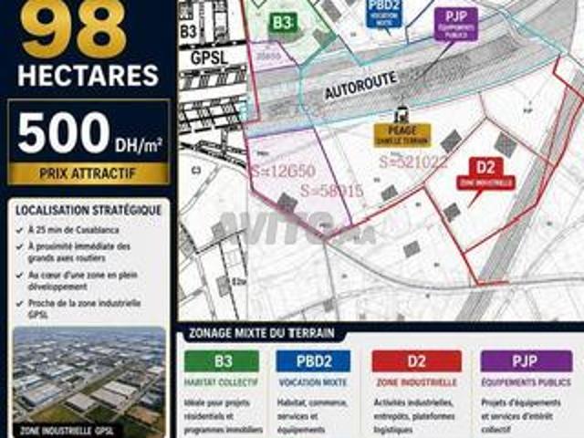 Propriété vente à Tit Mellil, Gharb-Chrarda-Beni Hssen