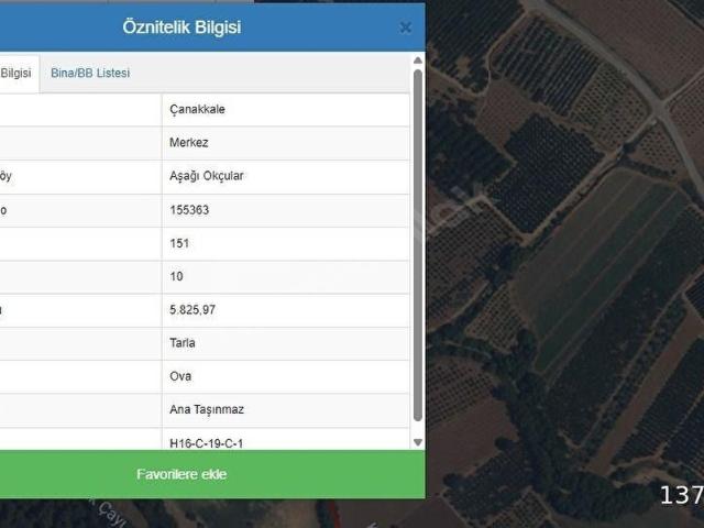 Kalabaklı, Çanakkale Merkez içerisinde satılık Arsa