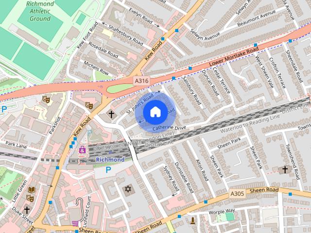 Apartment for rent in North Sheen, Greater London