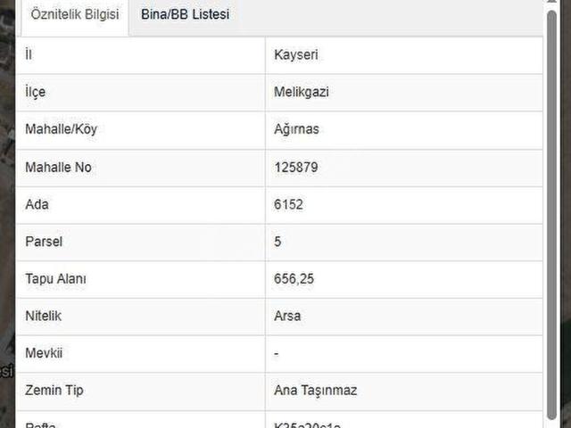 Melikgazi, Kayseri içerisinde satılık Arsa