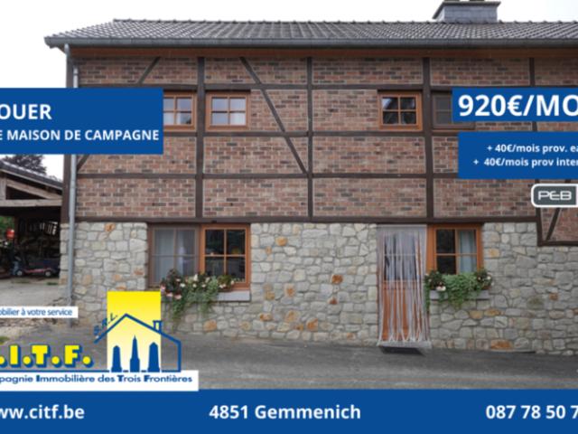 Maison location à Gemmenich, Plombières