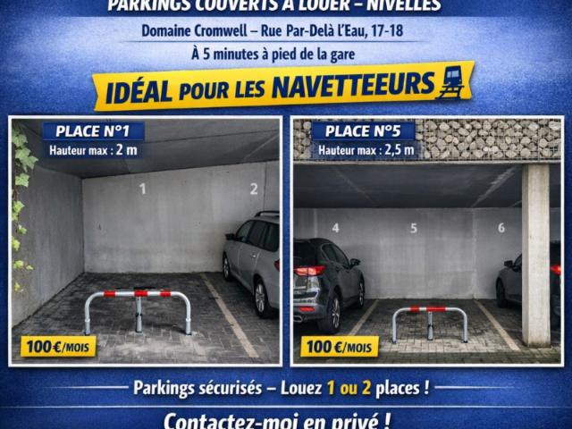 Garage location à Nijvel, Wallonie