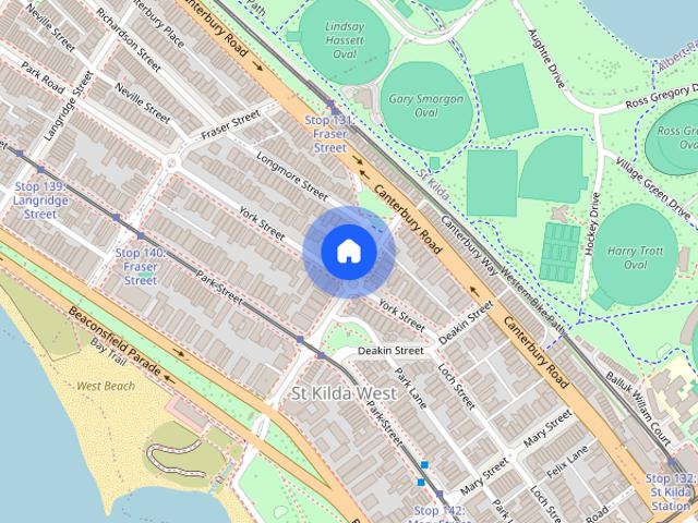 Apartment for rent in St Kilda West, Melbourne