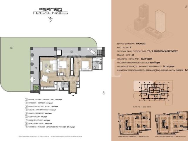 Apartamento venda em Porto