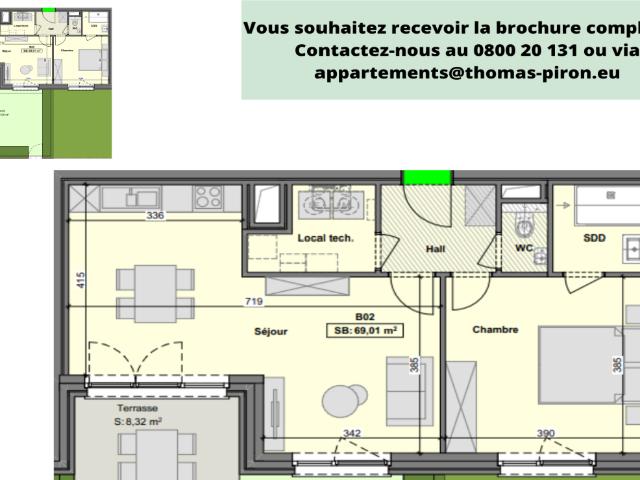 Appartement vente à Charleroi, Hainaut