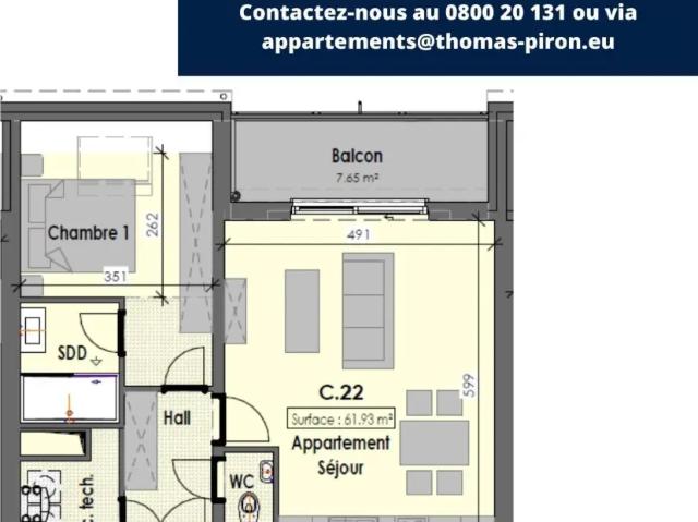 Appartement vente à Habay, Wallonie