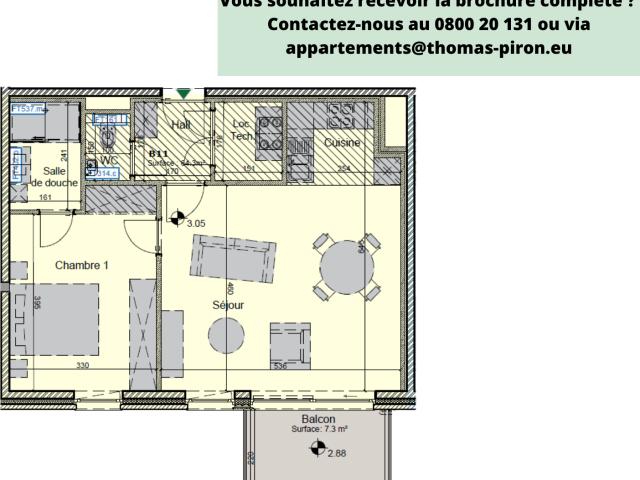 Appartement vente à Hannut, Liège