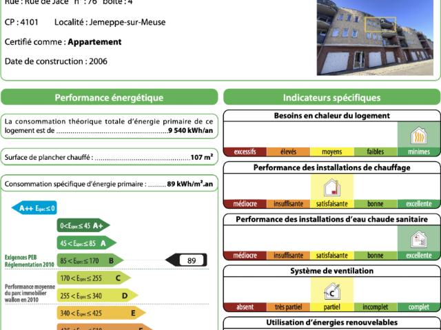 Appartement vente à Seraing, Wallonie