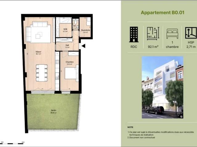Appartement vente à Centre, Liège